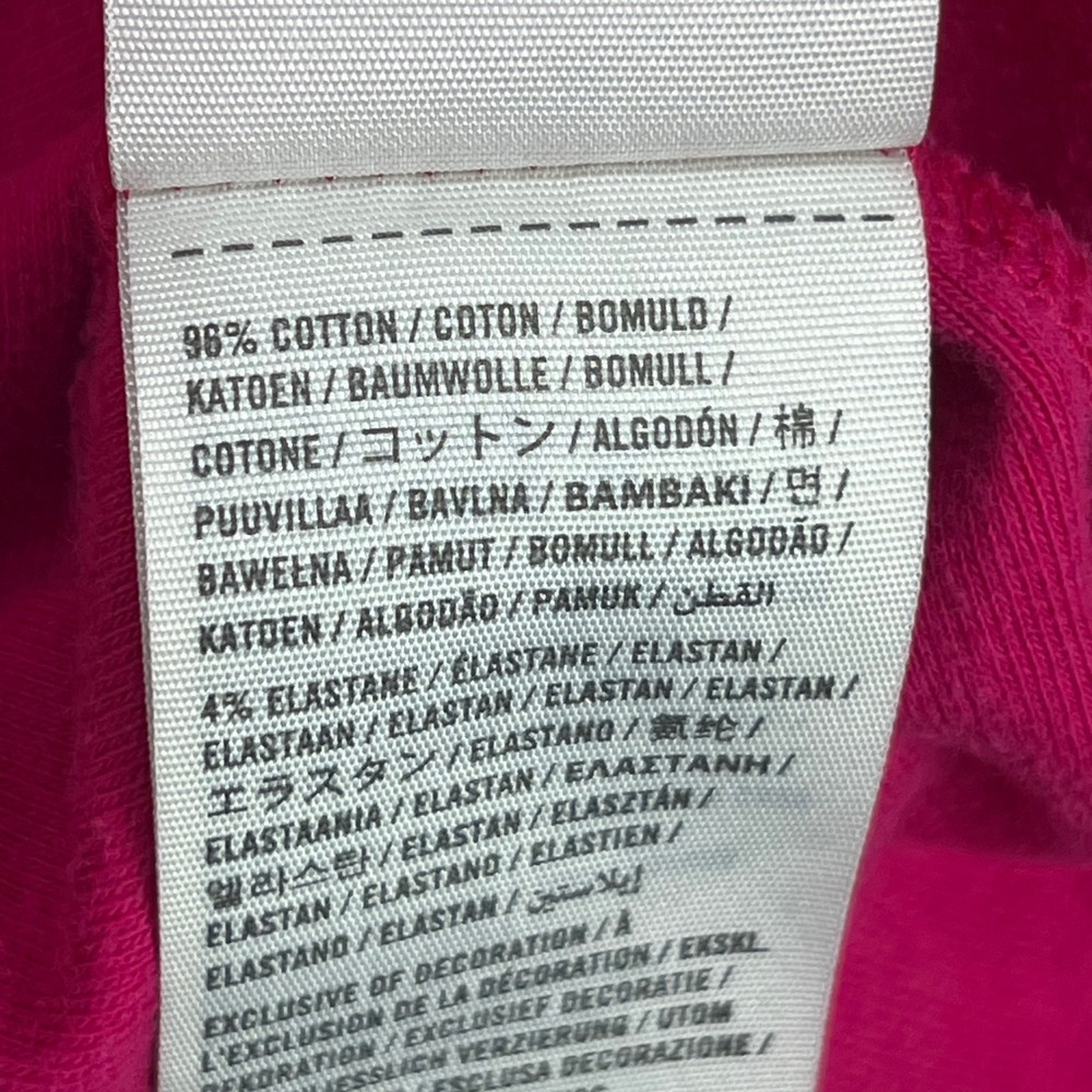 Y2K Hollister Womens Hot Pink Lace Trim Racerback Tank Top Size L Ribbed - Picture 3 of 6